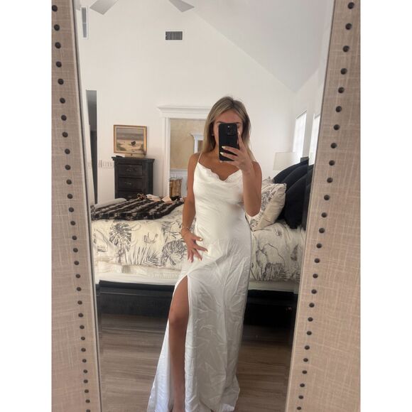 Jonathan SIMKHAI Finley Crepe Satin Gown NWT Size 2 - Picture 12 of 13